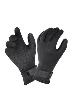 SYOSI Water Gloves, 3mm & 5mm Neoprene Five Finger Warm Wetsuit Winter Gloves for Scuba Diving Snorkeling Paddling Surfing Kayaking Canoeing Spearfishing Skiing  - Image 1