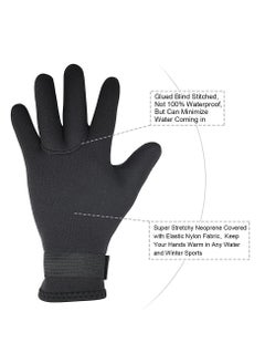 SYOSI Water Gloves, 3mm & 5mm Neoprene Five Finger Warm Wetsuit Winter Gloves for Scuba Diving Snorkeling Paddling Surfing Kayaking Canoeing Spearfishing Skiing  - Image 4