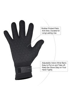 SYOSI Water Gloves, 3mm & 5mm Neoprene Five Finger Warm Wetsuit Winter Gloves for Scuba Diving Snorkeling Paddling Surfing Kayaking Canoeing Spearfishing Skiing  - Image 3