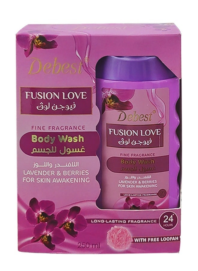 Debest  - Fusion Love Fine Fragrance Body Wash 250ml - Image 1