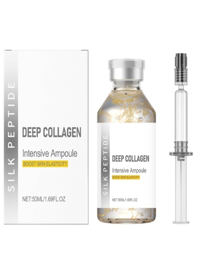 OSFRIAGE Deep Collagen Silk Peptide Lifting Ampoule Serum，Korean Facial Essence,Skin Firming & Moisturizing Serum (50ml - Image 1