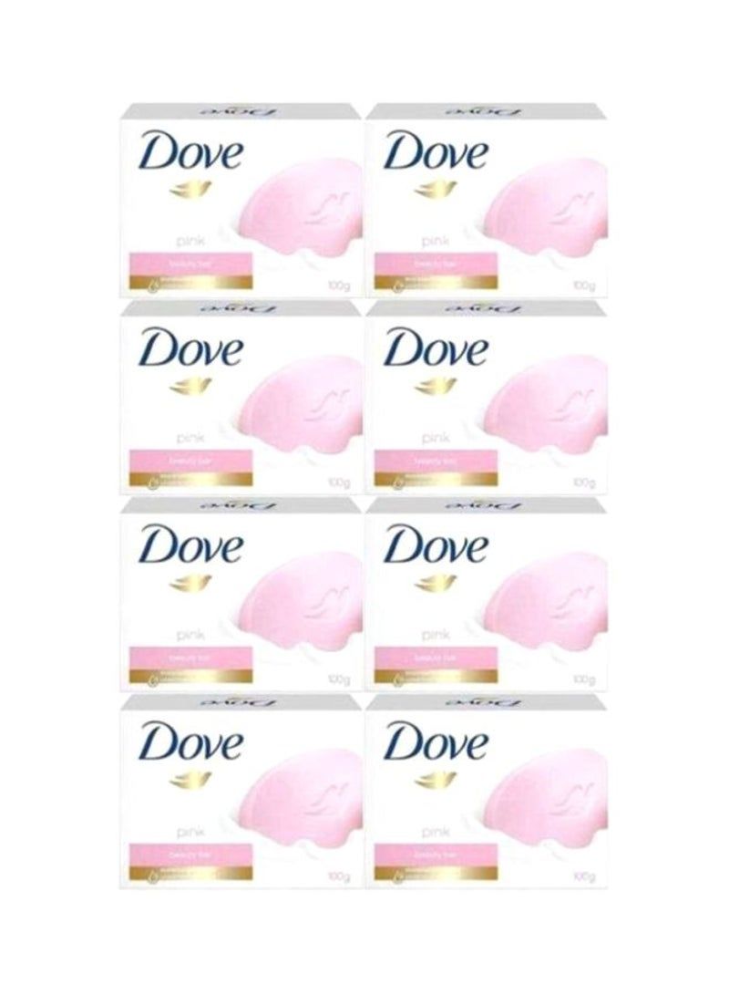 Dove 8-Piece Pink Rosa Beauty Cream Bar Soap Set 100x8g