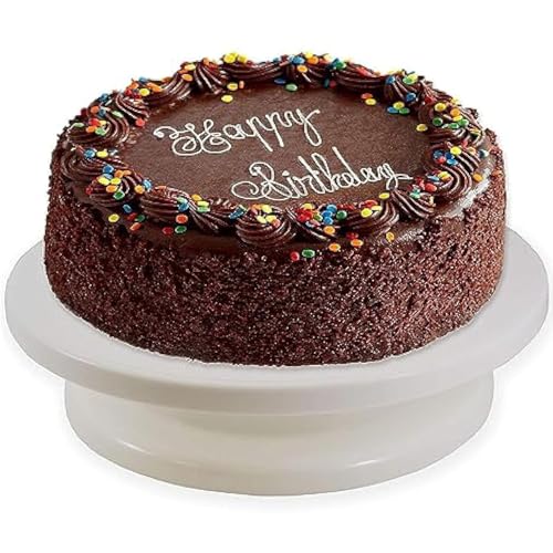 Wishome 11 Inch Rotating Cake Turn Table for Cake Frosting Revolving Cake Stand White Cake Decorating Kit Display Stand Baking Tools Accessories Supplies for Decoration(Multi Color) - Image 3