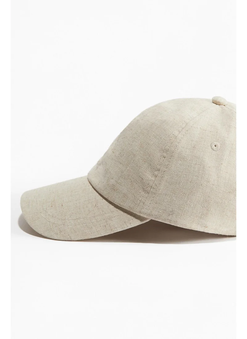 اتش اند ام Linen-blend cap