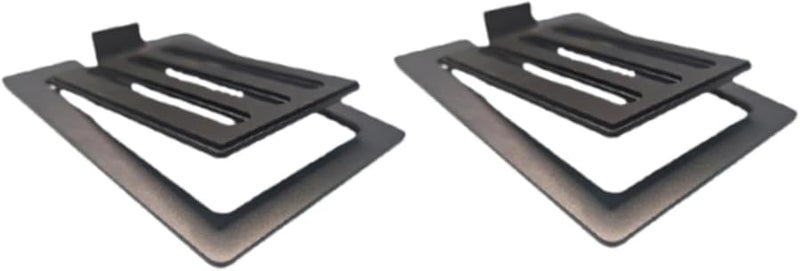 Black Tilted Desktop Speaker Stands Brackets Anti Slip Riser For Compact PC Small Gaming Speakers 2Pcs - Image 2