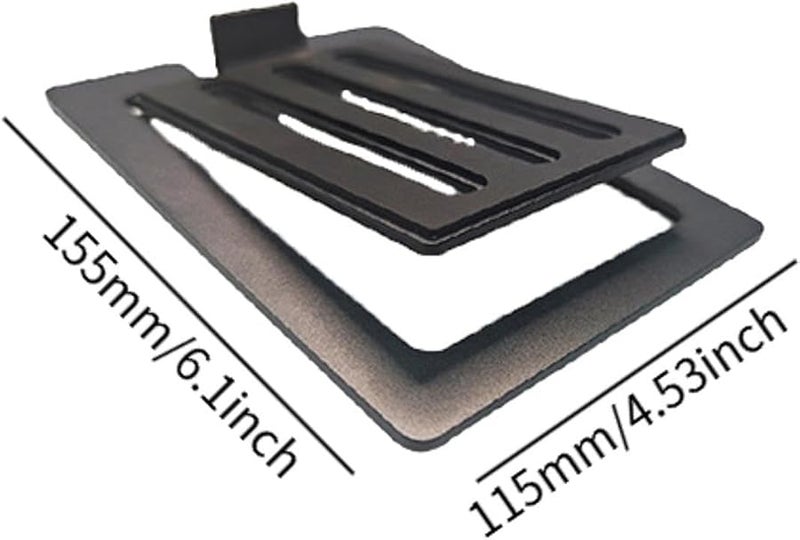 Black Tilted Desktop Speaker Stands Brackets Anti Slip Riser For Compact PC Small Gaming Speakers 2Pcs - Image 5