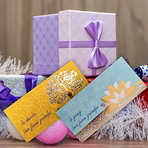 PARTH IMPEX Shagun Gift Envelope (Pack of 10) Assorted Color Designs Money Holder Fancy Packet for Christmas Diwali Easter Birthday Wedding Anniversary Designer Invitation Envelopes - Image 4