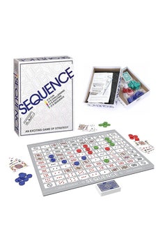 Generic Natsuki Sequence Game Original Sequence with Folding Board Five in a Row to Win Edition Box Padded Mat Cards and Tokens for 2-12 Teenagers  - Image 1