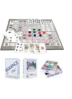 Generic Natsuki Sequence Game Original Sequence with Folding Board Five in a Row to Win Edition Box Padded Mat Cards and Tokens for 2-12 Teenagers  - Image 2