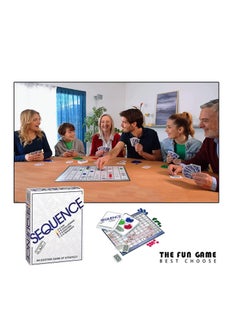 Generic Natsuki Sequence Game Original Sequence with Folding Board Five in a Row to Win Edition Box Padded Mat Cards and Tokens for 2-12 Teenagers  - Image 4