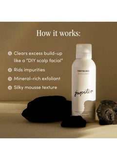 JUPITER Purifying Scalp Mask Color Safe Foaming Volcanic Ash Scalp Exfoliator Sulfate Free Removes Buildup & Cools Vegan Alll Fragrance Paraben & Phthalate Free 5 Fl Oz  - Image 4