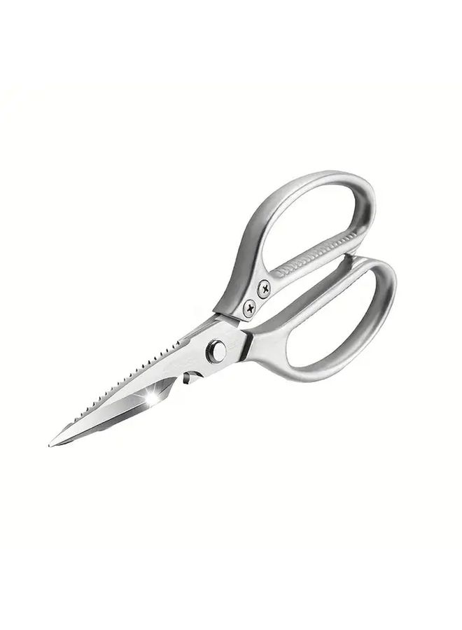 Stainless Steel Kitchen Shears Heavy Duty Dishwasher Safe 1pc Silvery - Image 5