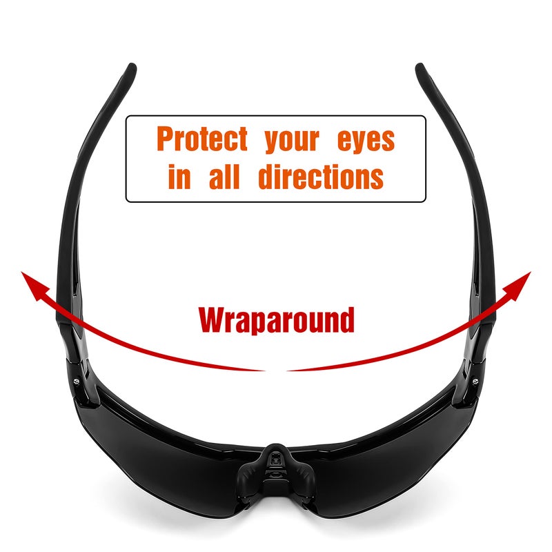 FEISEDY Youth Sport Polarized Sunglasses for 8-16 Cycling Running Driving Baseball Goggles Glasses B0011 - Image 4