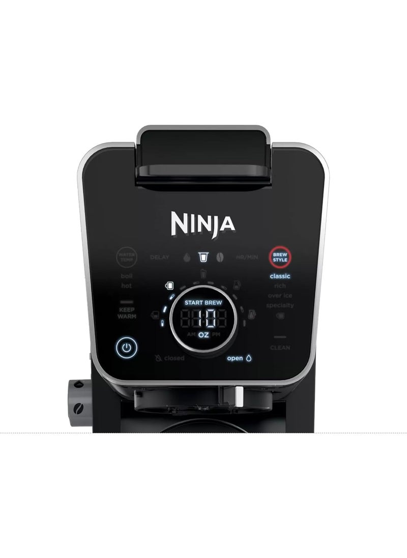 Ninja Ninja CFP301 DualBrew Pro Specialty 12Cup Drip Maker with Glass Carafe SingleServe for Coffee Pods or Grounds with 4 Brew Styles Frother  Separate Hot Water System Black  - Image 3