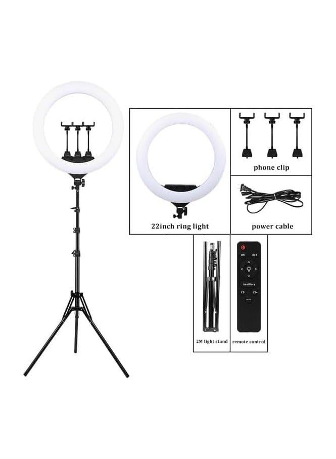 Raxoom RL-14 LED Ring Light, 14 Inch Soft Ring Light for Smartphones, Camera, YouTube TikTok Videos with Tripod & 3 phone Holders - Image 3