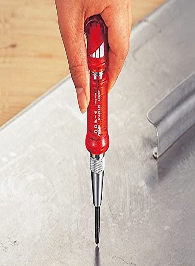 KTC Auto Punch - Auto Metal Hole Punch - Red, Silver - High Carbon Steel - Plastic/Rubber Handle - Industrial Modern Style - Image 3