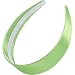 WantGor 16 Inch Wide Headbands Silk Satin Plain Headband for Women Non Slip Solid Hair Bands Hair Accessories Cosplay DIY Holiday Head Band Green Large - Image 2