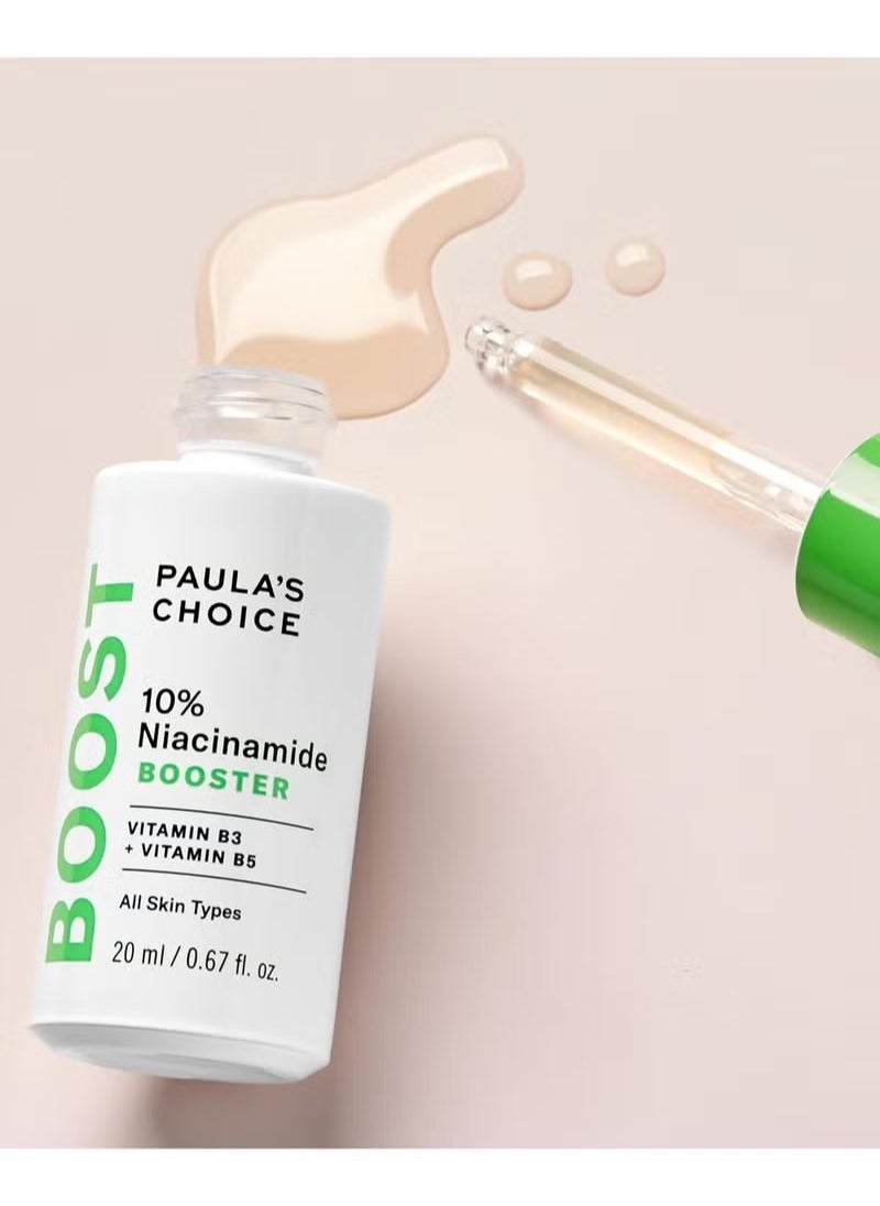 Paulas Choice 10 % Niacinamide Booster Vitamin B3 + Vitamin B5 for All Skin Types – Refines Pores and Smooths Texture 20 ml 0.67 fl.oz
