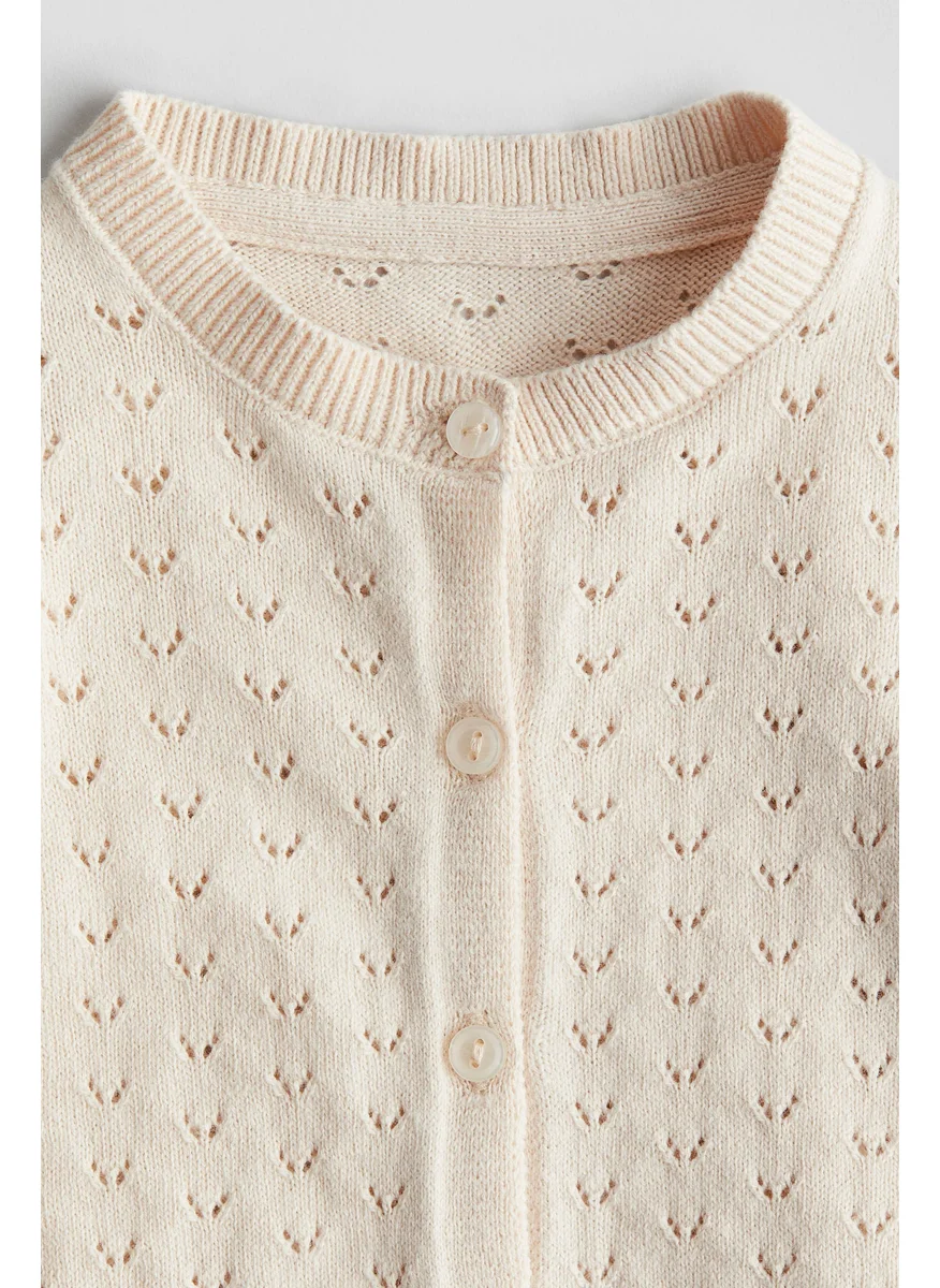 H&M Pointelle-Knit Cardigan