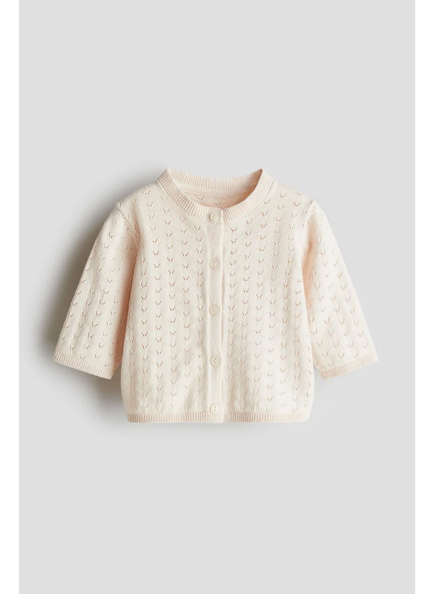 H&M Pointelle-Knit Cardigan
