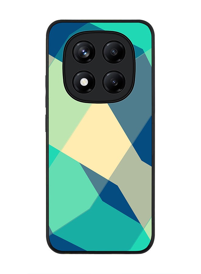 Stylizedd For Xiaomi Redmi Note 14 Pro 4G 4G Case,Slim fit Camera Protection, Shockproof Thin Phone cover  - Checkered Aqua - Image 1