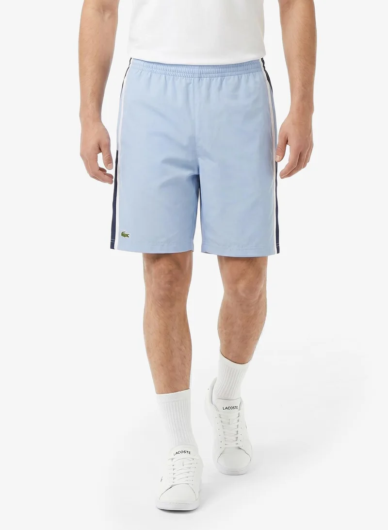 لاكوست Lightweight Colour-Block Stripe Tennis Shorts