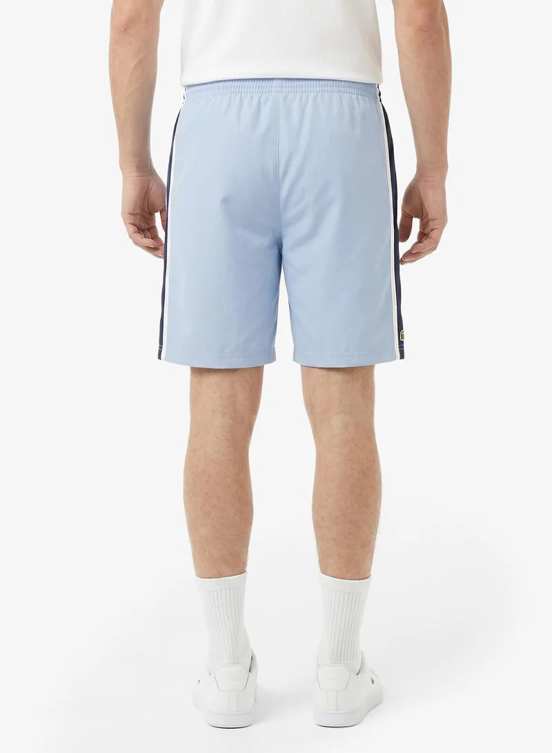 لاكوست Lightweight Colour-Block Stripe Tennis Shorts