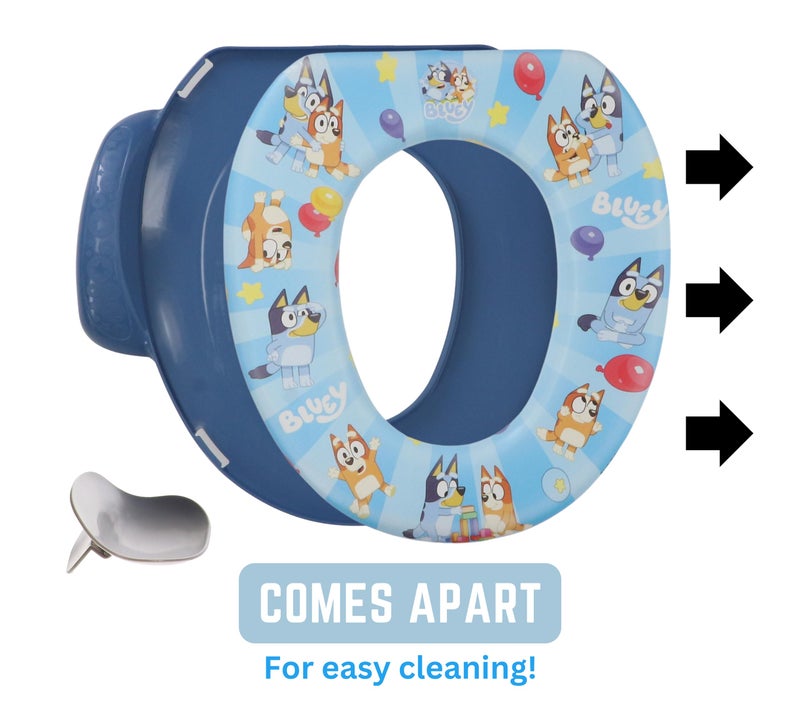 ginsey Bluey Soft Potty Seat - Potty Training Toilet Seat, Soft Cushion, Baby Potty Training, Safe, Easy to Clean - Image 3