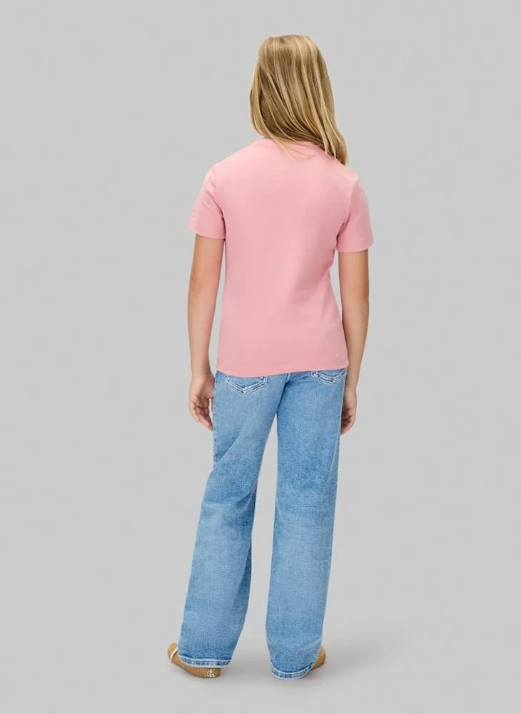 Calvin Klein Jeans Kids Logo Crew Neck T-Shirt