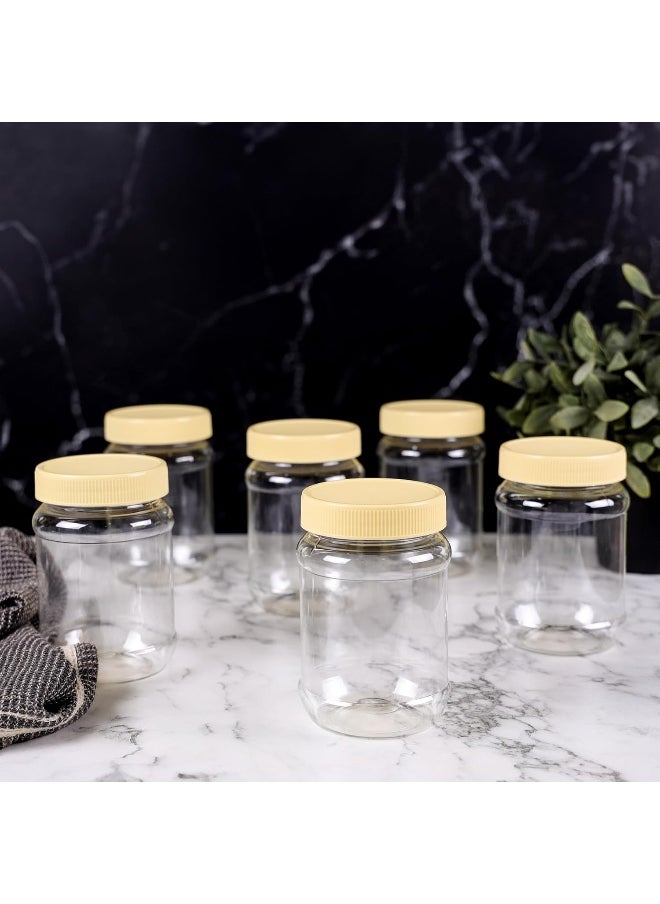 DELCASA Delcasa DC3317 Round Pet Jar Set, 500 ml Capacity, Transparent  - Image 5