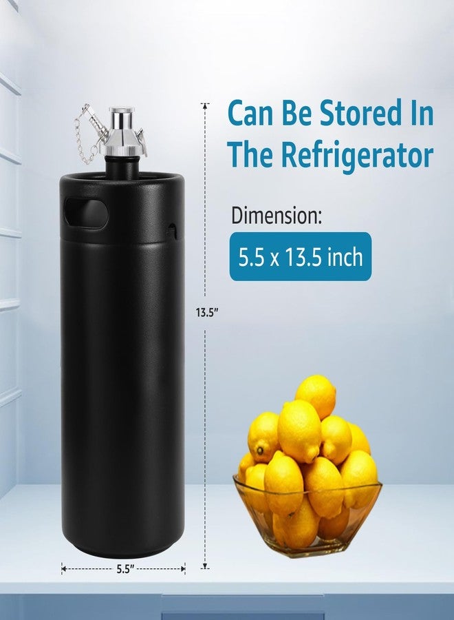 Imaictuu 128oz Beer Growler Tap System & New 4 Inch Beer Keg Tap，Stainless 3.6L Mini Keg Growler Draft Beer Dispenser for Home Brewing Party Picnic - Image 3