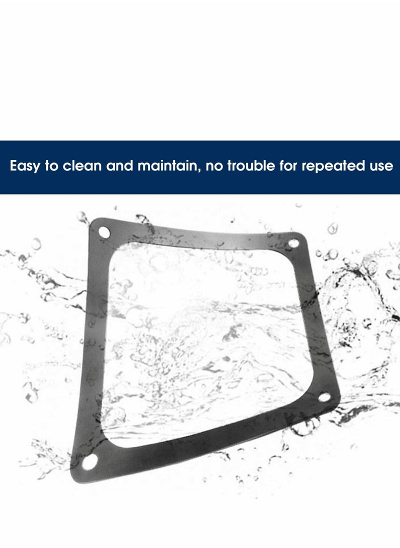 KASTWAVE - 5 Pcs PC Cooler Fan Filter, Dustproof PVC Magnetic Computer Mesh Frame Nylon Dust Filter Case Cover - Image 1