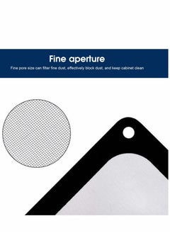 KASTWAVE 5 Pcs PC Cooler Fan Filter, Dustproof PVC Magnetic Computer Mesh Frame Nylon Dust Filter Case Cover  - Image 5