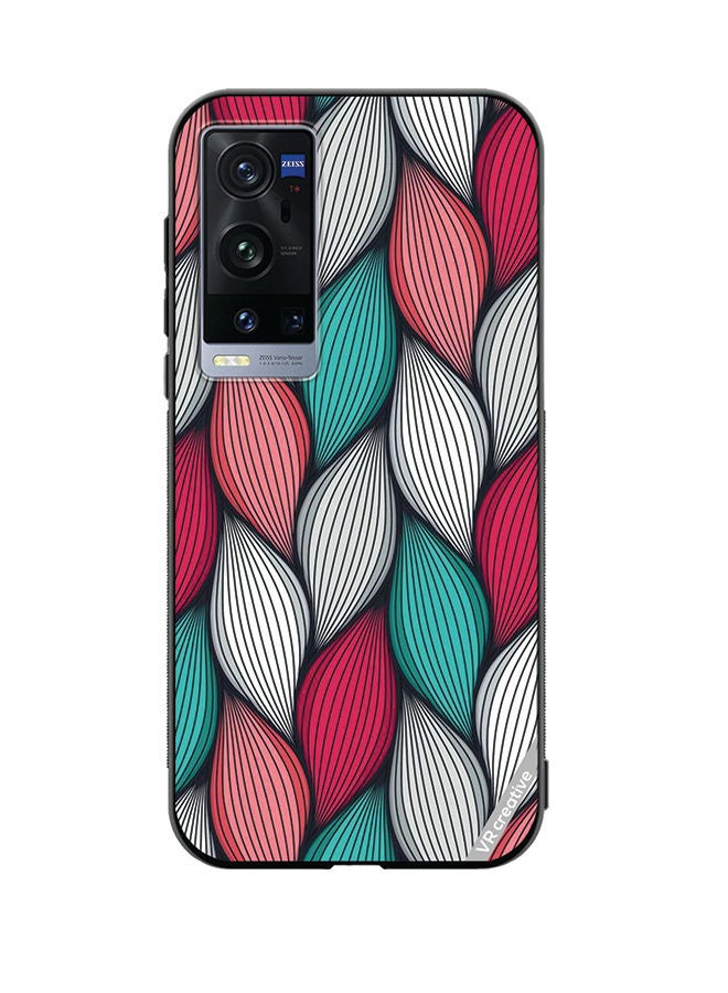 VR CREATIVE Protective Case Cover For Vivo X60 Pro Plus Abstract Design Multicolour - Image 1