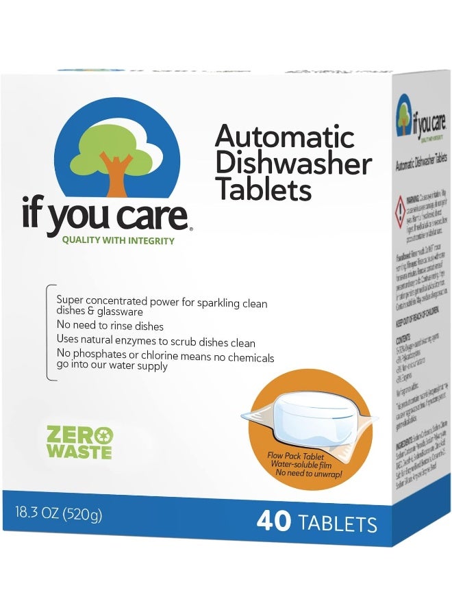 IF YOU CARE Automatic Dishwasher Tablets, 40 Count - Image 1