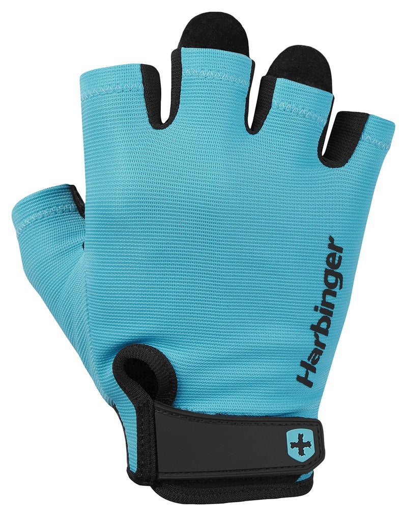 Harbinger Unisex Power Gloves Small Aqua - Image 2