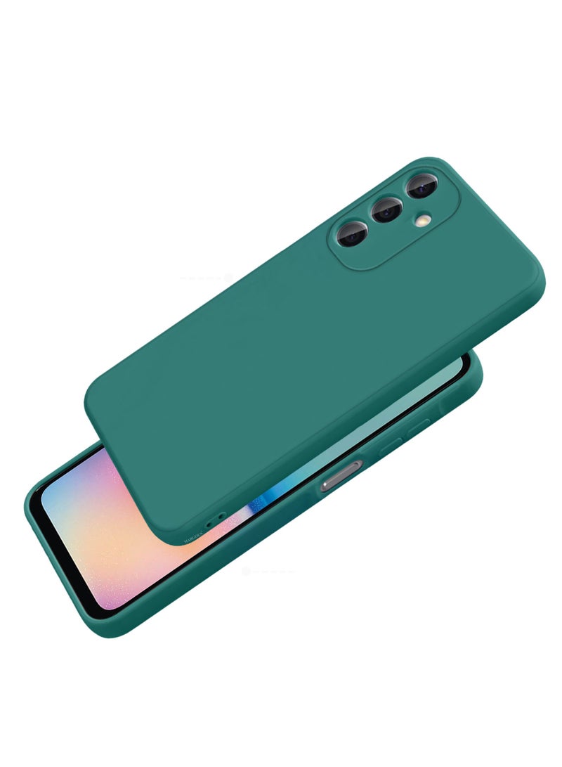 CATANES Liquid Silicone Case for Samsung Galaxy A05s Protective Phone Case with Soft Anti-Scratch Microfiber Lining Utra Slim Drop Protection Phone Cover - Green - Image 3