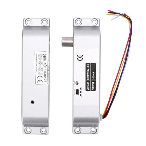 YUHANUS Electric Drop Bolt Lock NO Mode Fail Security DC 12V Electronic Bolt Door Lock for Access Control System with Time Delay - Image 1