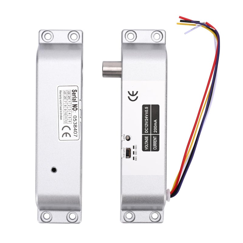 YUHANUS Electric Drop Bolt Lock NO Mode Fail Security DC 12V Electronic Bolt Door Lock for Access Control System with Time Delay - Image 2