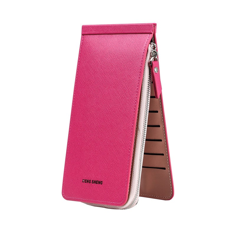 Womens wallet wallet long zipper wholesale woman wallet card bag European and American style mobile phone Bag Mens handbag 13850 Mei Hong