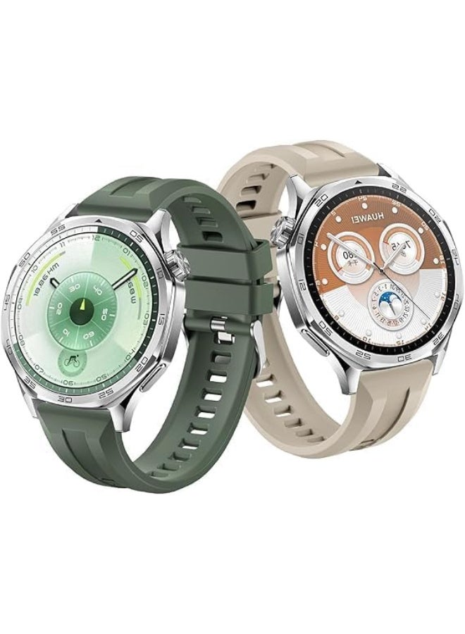 ECO Universal 22mm Silicone Watch Strap, Quick Release Watch Straps for Men and Women, Skin-friendly, Soft, Replacement Strap for 22mm Compatible with Amazfit/Huawei/MI/Fossil/samsung (Green) - Image 4