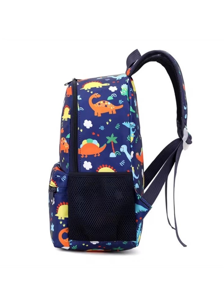 Dinosaur School Bag Backpack Perfect for preschool, nursery, FS and KG stages, Boys, Blue