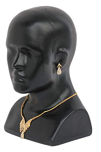 Touchstone Ad Golden Fashionable Necklace Set for Women - Image 3