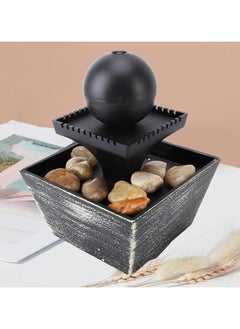 DLC Tabletop Fountain 3V USB Mini Waterfall Indoor Ball Waterfall Fountain for Indoor Spaces, Relaxation Water Feature DLC-31039  - Image 3