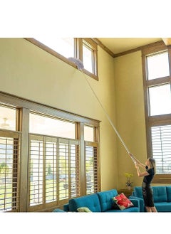 Generic Extra Long Microfiber Broom with Extended Shade, Cobweb Cover Brush, Scratch Resistant, Foldable and Washable, Lint Free Broom for Cleaning Ceiling Blinds and Ceiling Fan  - Image 5