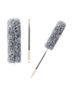 Generic Extra Long Microfiber Broom with Extended Shade, Cobweb Cover Brush, Scratch Resistant, Foldable and Washable, Lint Free Broom for Cleaning Ceiling Blinds and Ceiling Fan  - Image 2