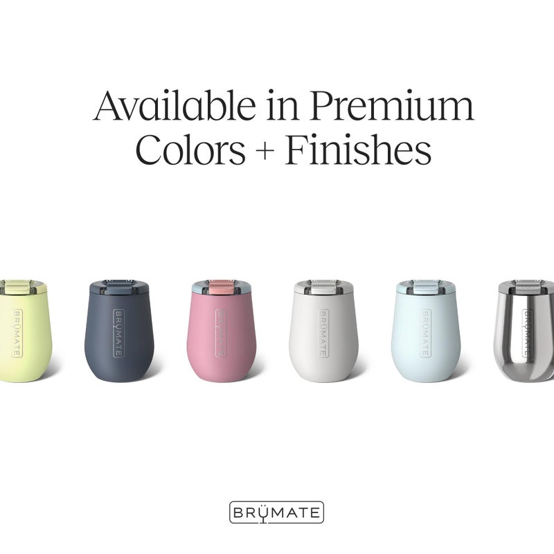 BrÃ¼Mate Uncork'd 14oz 100% Leakproof Insulated Wine Tumbler | Locking Lid | Insulated Stainless Steel Wine Glass | Perfect For Travel & Outdoors | BPA-Free (Matte Black) - Image 2