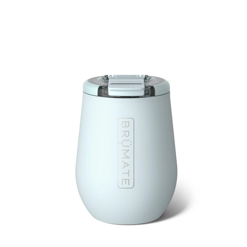 BrÃ¼Mate Uncork'd 14oz 100% Leakproof Insulated Wine Tumbler | Locking Lid | Insulated Stainless Steel Wine Glass | Perfect For Travel & Outdoors | BPA-Free (Matte Black) - Image 1