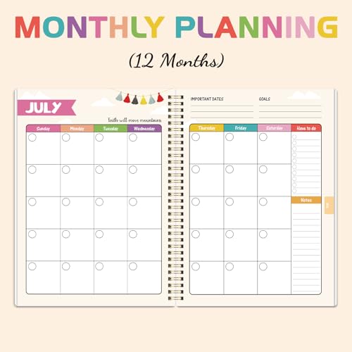 Lortarl Undated Teacher Planner - Teacher Planners 8.5 x 11, Teachers Lesson Plan Book, Teachers Lesson Planner 2026-2027 with Stickers and Inner Pocket - Image 3