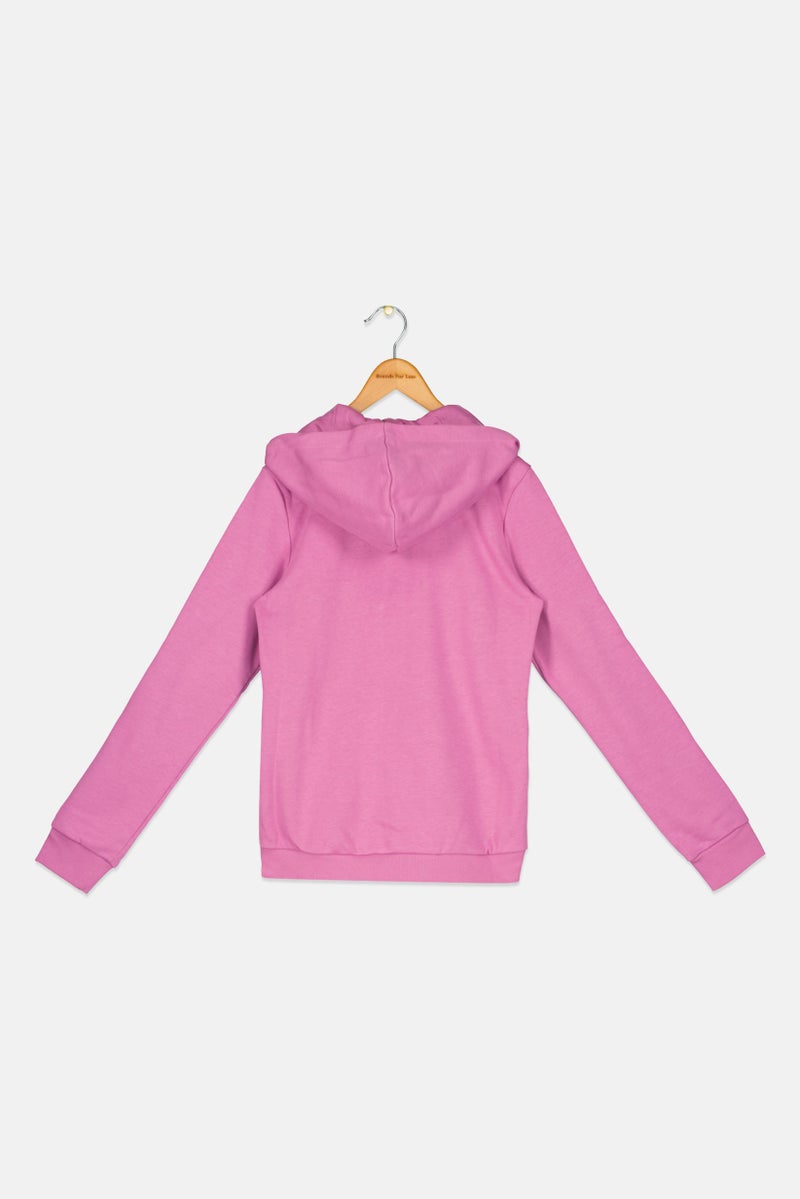 Adidas Kids Boy Sportswear Fit Long Sleeve Outdoor Sweatshirt, Light Purple - Image 2